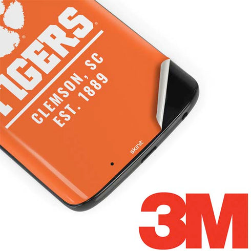 Clemson University Tigers Est 1889 Orange Moto G6 Skin