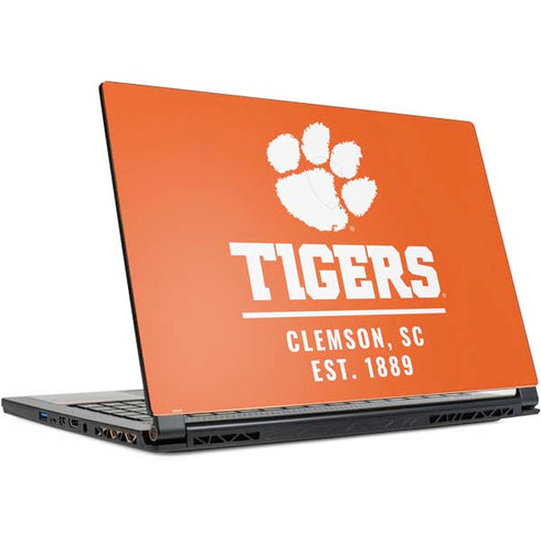 Clemson University Tigers Est 1889 Orange MSI GS65 Stealth Laptop Skin