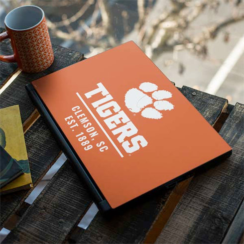 Clemson University Tigers Est 1889 Orange MSI GS65 Stealth Laptop Skin