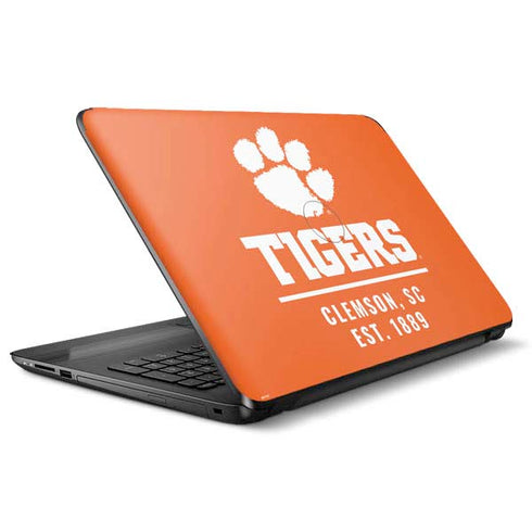 Clemson University Tigers Est 1889 Orange HP Notebook Skin