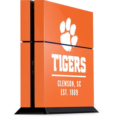 Clemson University Tigers Est 1889 Orange PS4 Console Skin