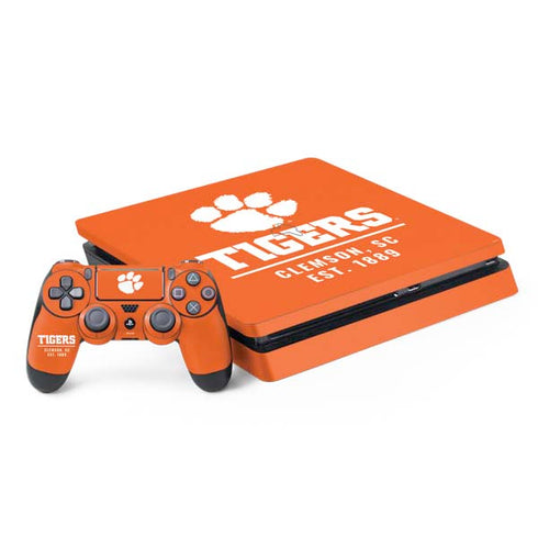 Clemson University Tigers Est 1889 Orange PS4 Slim Bundle Skin