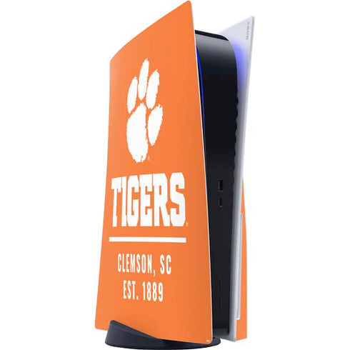 Clemson University Tigers Est 1889 Orange PS5 Console Skin