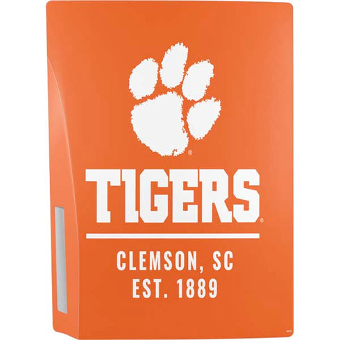 Clemson University Tigers Est 1889 Orange PS5 Console Skin