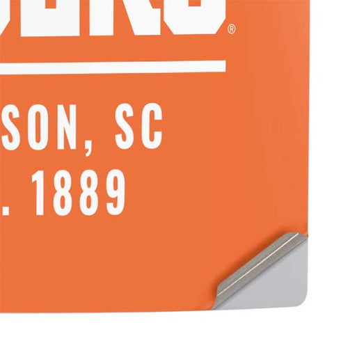 Clemson University Tigers Est 1889 Orange PS5 Slim Disk Console Skin