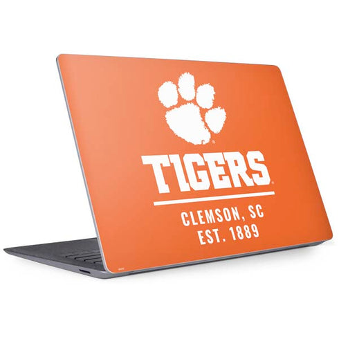 Clemson University Tigers Est 1889 Orange Surface Laptop 3 13.5in Skin