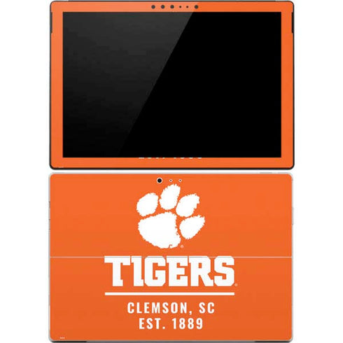Clemson University Tigers Est 1889 Orange Surface Pro 4 Skin