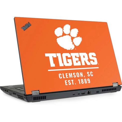 Clemson University Tigers Est 1889 Orange Lenovo ThinkPad Skin