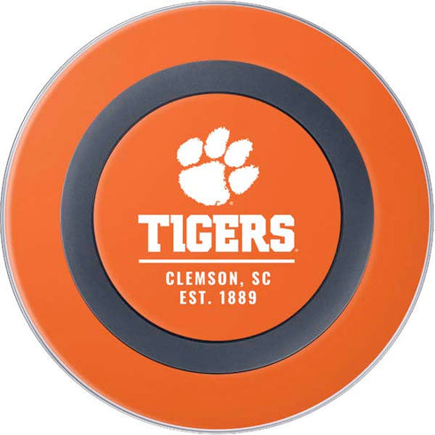 Clemson University Tigers Est 1889 Orange Wireless Charger Skin