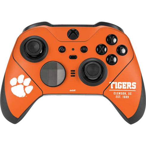 Clemson University Tigers Est 1889 Orange Xbox Elite Wireless Controller Series 2 Skin