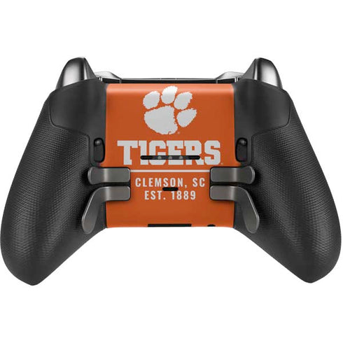 Clemson University Tigers Est 1889 Orange Xbox Elite Wireless Controller Series 2 Skin