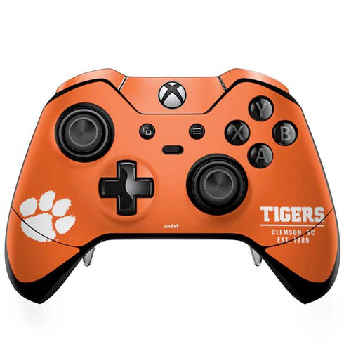 Clemson University Tigers Est 1889 Orange Xbox One Elite Controller Skin