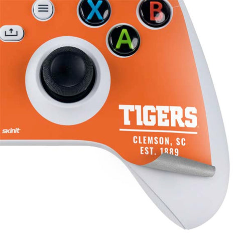 Clemson University Tigers Est 1889 Orange Xbox Series S Controller Skin