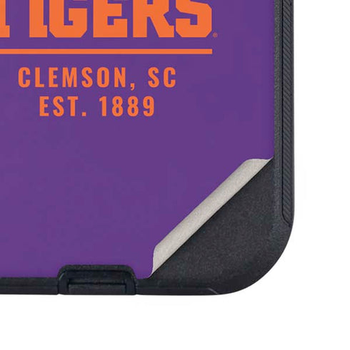 Clemson University Tigers Est 1889 Otterbox Defender iPhone Skin