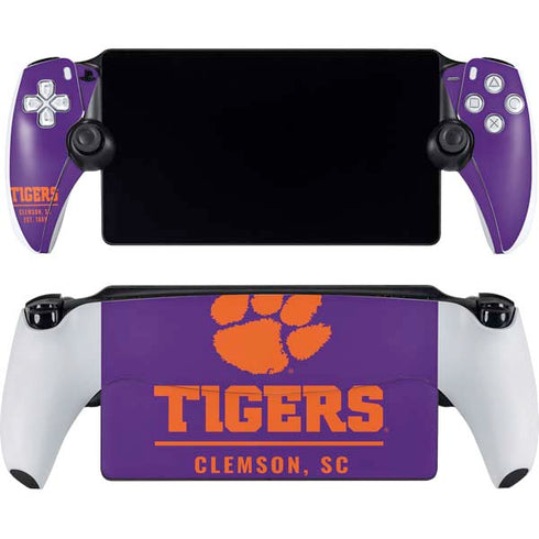 Clemson University Tigers Est 1889 PlayStation Portal Remote Player Skin