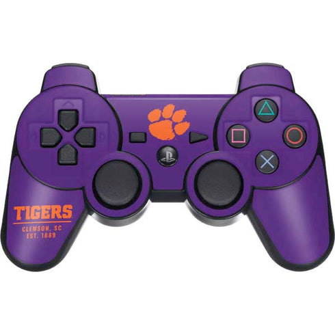 Clemson University Tigers Est 1889 PS3 Dual Shock wireless controller Skin
