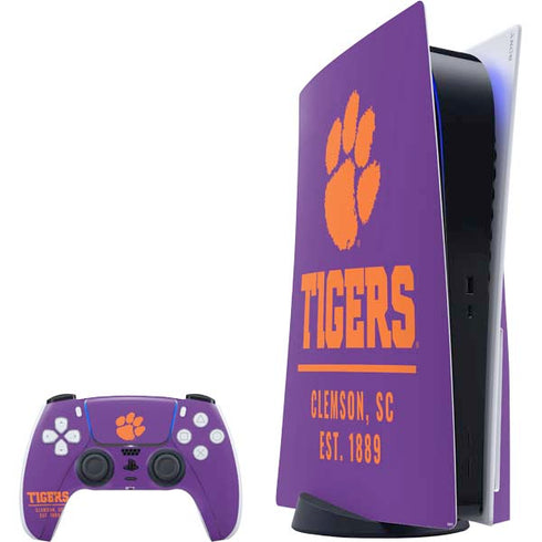 Clemson University Tigers Est 1889 PS5 Bundle Skin