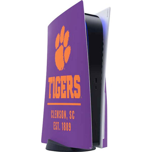 Clemson University Tigers Est 1889 PS5 Console Skin