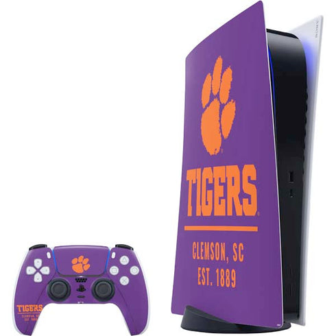 Clemson University Tigers Est 1889 PS5 Digital Edition Bundle Skin