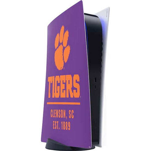 Clemson University Tigers Est 1889 PS5 Digital Edition Console Skin