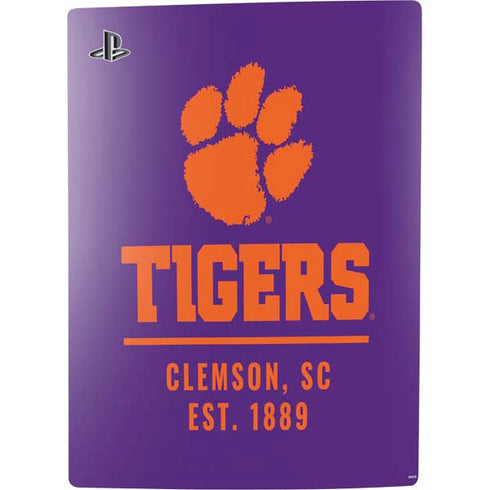 Clemson University Tigers Est 1889 PS5 Digital Edition Console Skin