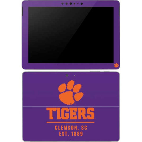 Clemson University Tigers Est 1889 Surface Go Skin