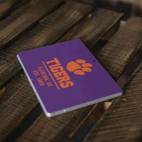 Clemson University Tigers Est 1889 Surface Go Skin
