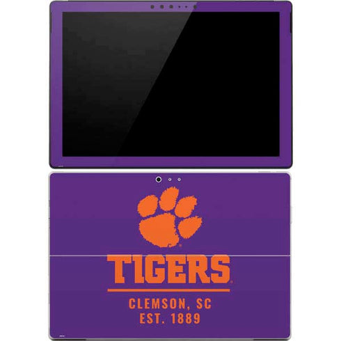 Clemson University Tigers Est 1889 Surface Pro 4 Skin