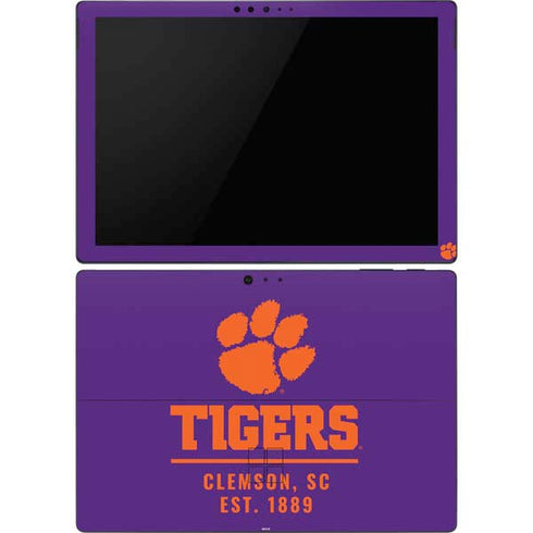 Clemson University Tigers Est 1889 Surface Pro 6 Skin