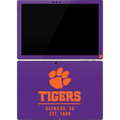 Clemson University Tigers Est 1889 Surface Pro 7 Skin