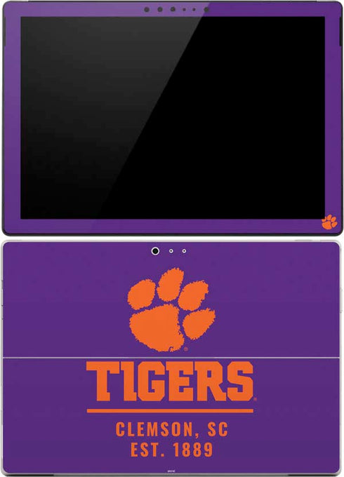 Clemson University Tigers Est 1889 Surface Pro (2017) Skin