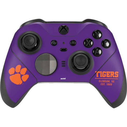 Clemson University Tigers Est 1889 Xbox Elite Wireless Controller Series 2 Skin
