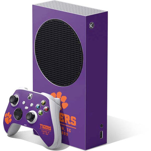 Clemson University Tigers Est 1889 Xbox Series S Bundle Skin