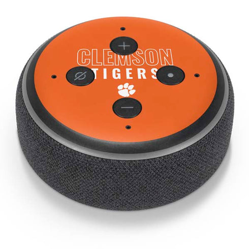Clemson University Tigers Logo Amazon Echo Dot Skin