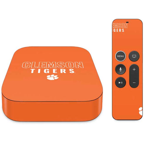 Clemson University Tigers Logo Apple TV Skin
