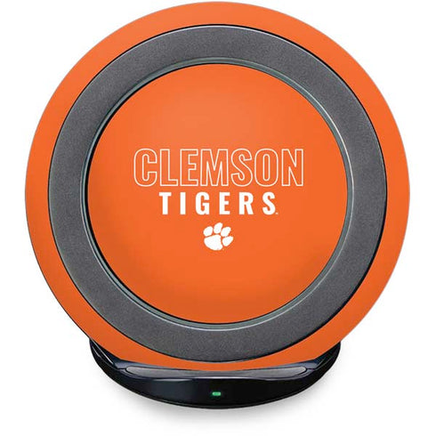 Clemson University Tigers Logo Fast Charge Wireless Charging Stand Skin