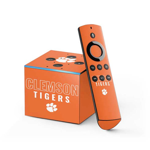 Clemson University Tigers Logo Fire TV Cube Skin