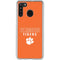 Clemson University Tigers Logo Galaxy A21 Clear Case