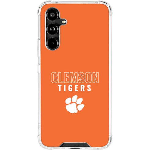 Clemson University Tigers Logo Galaxy A54 5G Clear Case