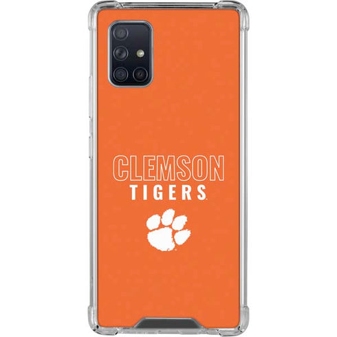 Clemson University Tigers Logo Galaxy A71 5G Clear Case