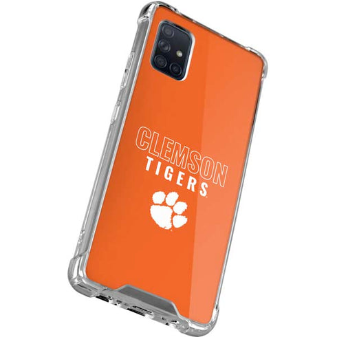 Clemson University Tigers Logo Galaxy A71 5G Clear Case