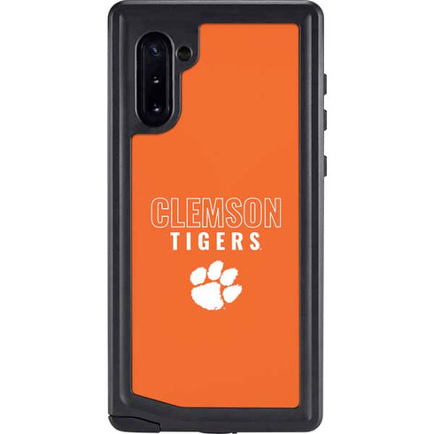Clemson University Tigers Logo Galaxy Note 10 Waterproof Case