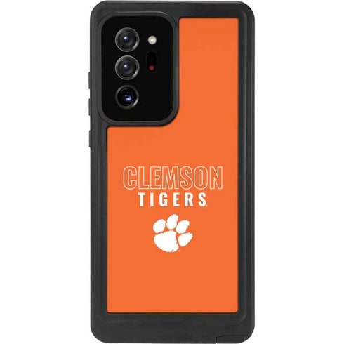 Clemson University Tigers Logo Galaxy Note20 Ultra 5G Waterproof Case