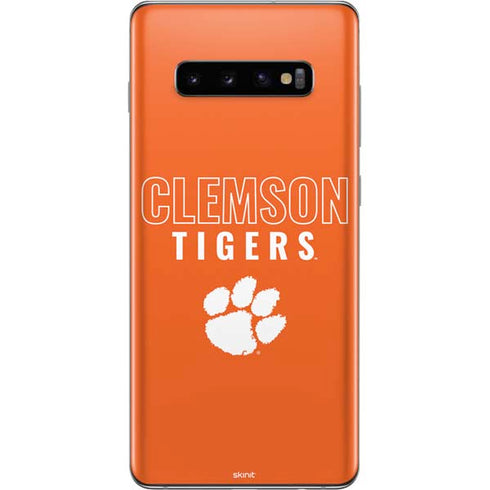 Clemson University Tigers Logo Galaxy S10 Plus Skin