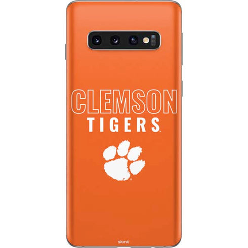 Clemson University Tigers Logo Galaxy S10 Skin