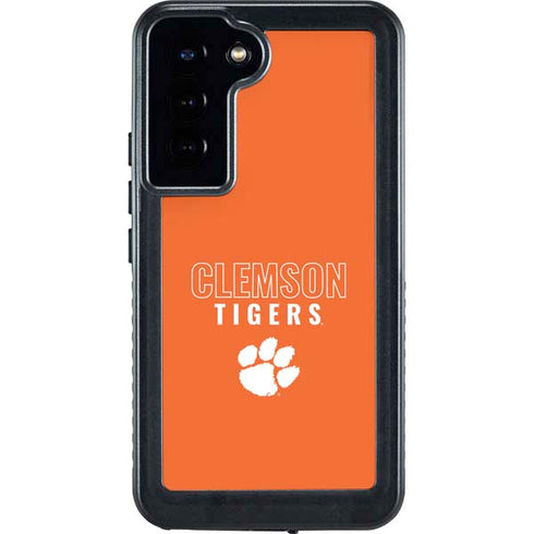 Clemson University Tigers Logo Galaxy S23 Plus Waterproof Case