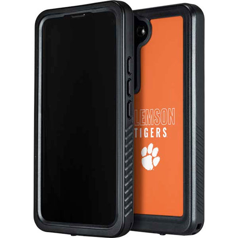 Clemson University Tigers Logo Galaxy S23 Plus Waterproof Case