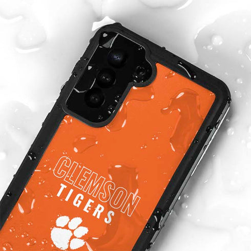 Clemson University Tigers Logo Galaxy S23 Plus Waterproof Case