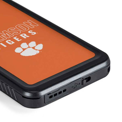 Clemson University Tigers Logo Galaxy S23 Waterproof Case