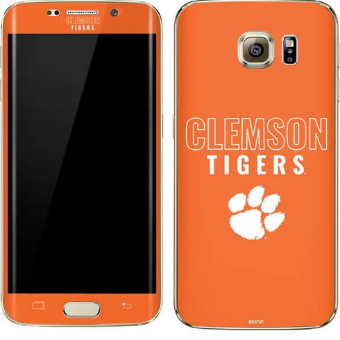 Clemson University Tigers Logo Galaxy S7 Edge Skin